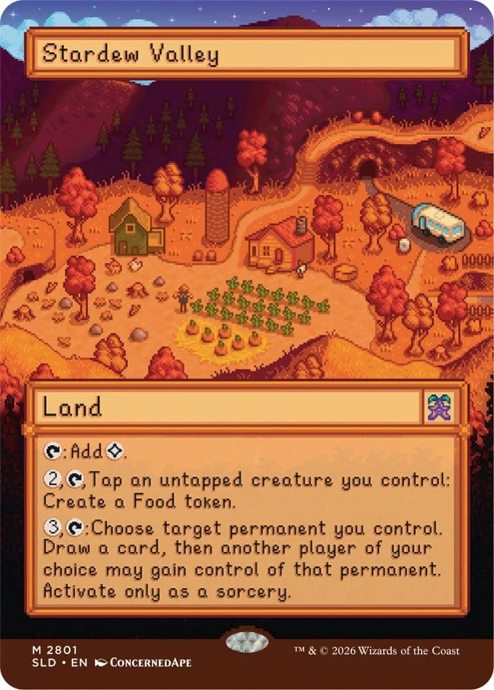 Magic the Gathering Secret Lair x Stardew Valley: Welcome to Stardew Valley (Non-Foil) - English